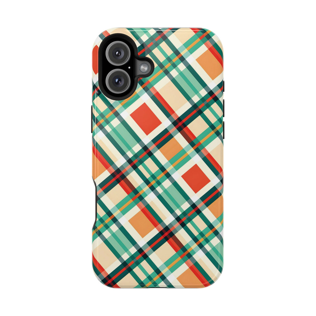 Checkered Plaid Magsafe Gift for Her Cute Phone Case for Iphone, | iPhone 16 | iPhone 15 Pro Max, Iphone 14 Pro Max, 13 12 11 10 9 8 7 - Studio40ParkLane