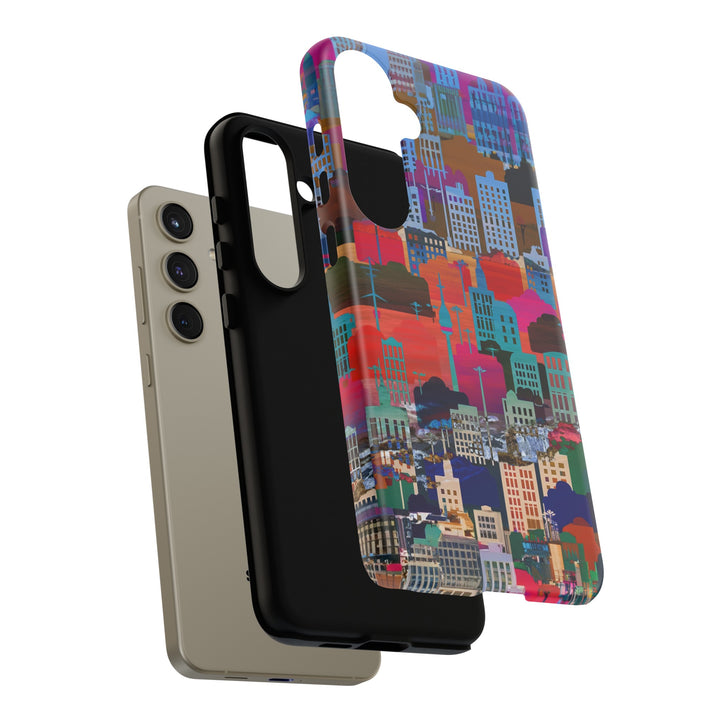 Cute Samsung Case | Cool Iphone Case | Summer City Skyline, Samsung S24, S23, S22, S21, IPhone 15 Case | Iphone 14 Case, Iphone 13 Case - Studio40ParkLane