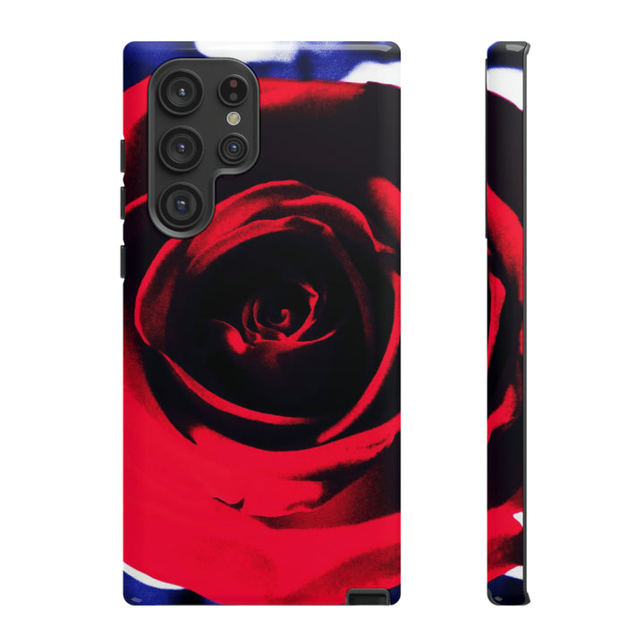 Cute Samsung Phone Case | Aesthetic Samsung Phone Case | Red Rose | Galaxy S23, S22, S21, S20 | Luxury Double Layer | Cool - Studio40ParkLane