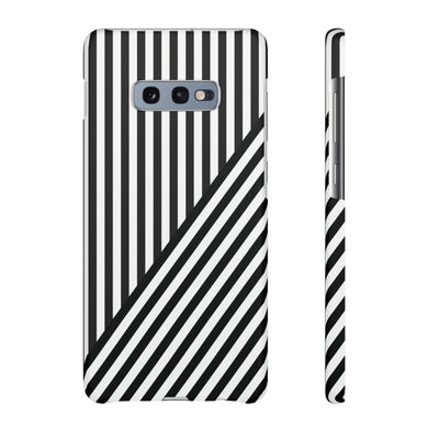 Aesthetic Black White Stripes Cute Phone Case Sleek Snap - For iPhone 17 Pro Max iPhone 16 Pro iPhone 15 Iphone 14 Plus 13 Pro 12 11 10 Gift - Studio40ParkLane