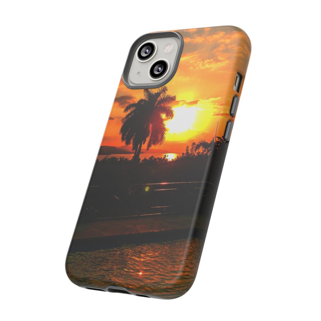 Cute Samsung Case | Cool Iphone Case | Summer Jamaica Pool Sunset, Samsung S24, S23, S22, S21, IPhone 15 Case | Iphone 14 Case, Iphone 13 Case - Studio40ParkLane