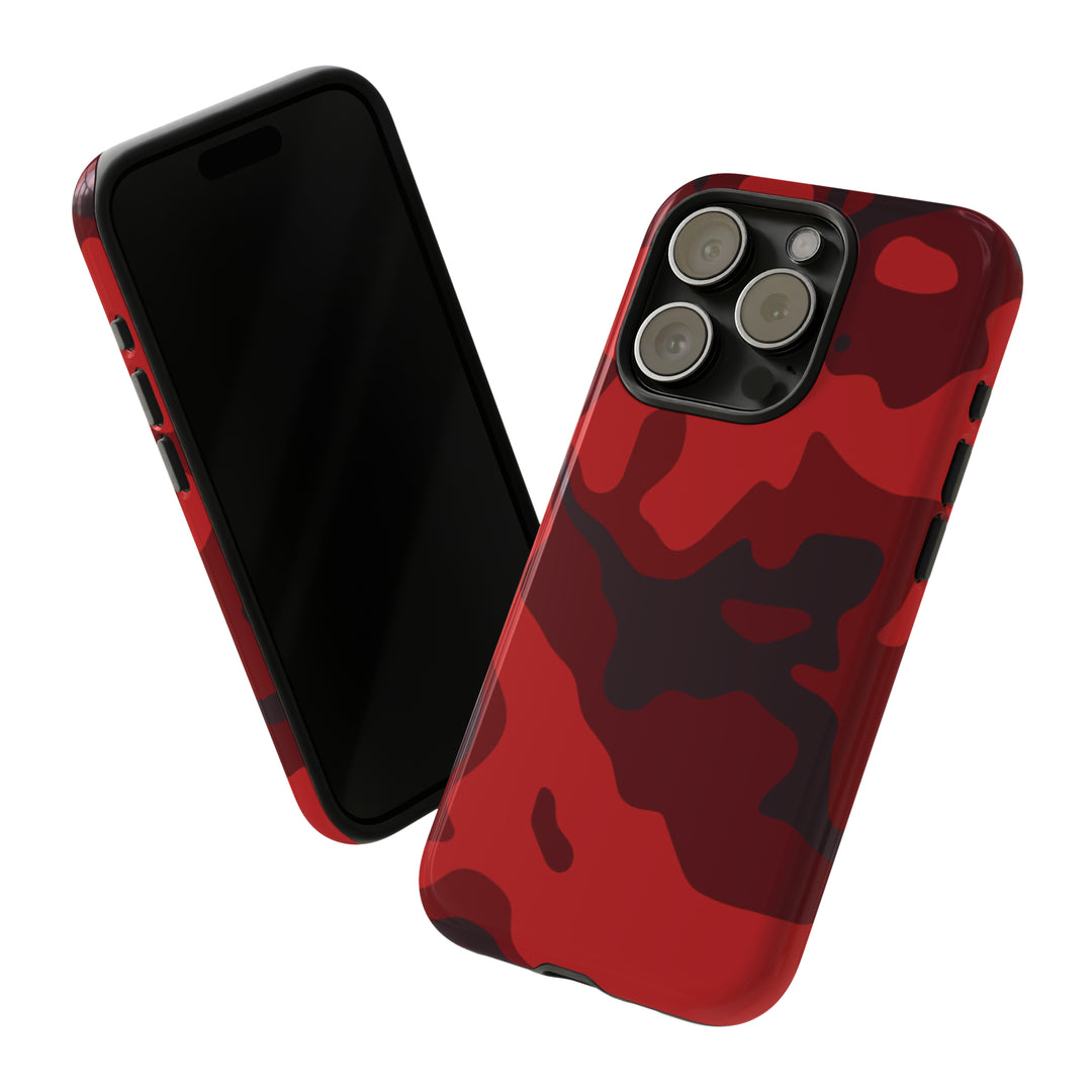 Cool Phone Case | Red Camouflage, For iPhone 15 Case | iPhone 15 Pro Case, Iphone 14 Case, Iphone 14 Pro Max Case, Protective Iphone Case - Studio40ParkLane