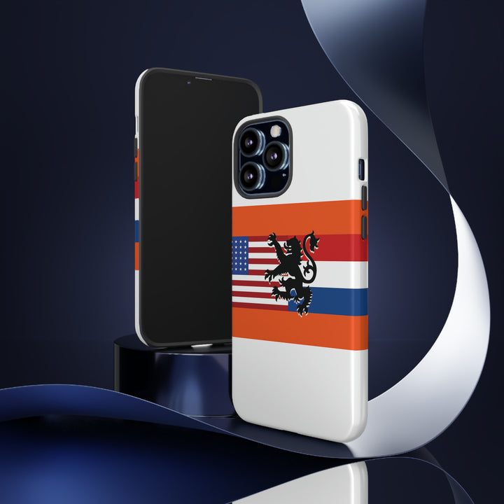 Cute IPhone Case | iPhone 15 Case | iPhone 15 Pro Max Case, Iphone 14 Case, Iphone 14 Pro Max Case IPhone Case for Art Lovers, Dutch US Flag - Studio40ParkLane