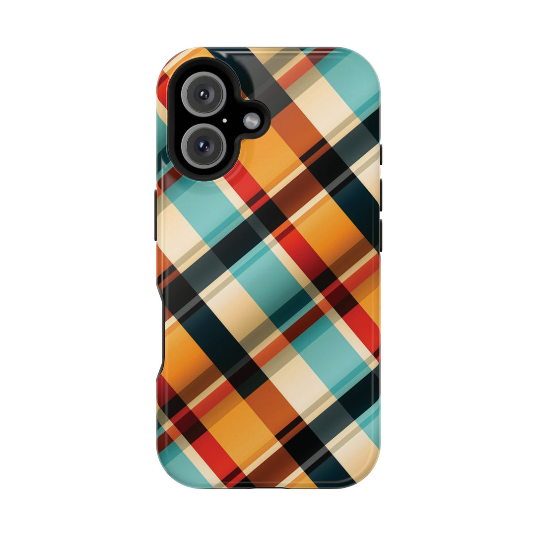 Checkered Plaid Magsafe Gift for Her Cute Phone Case for Iphone, | iPhone 16 | iPhone 15 Pro Max, Iphone 14 Pro Max, 13 12 11 10 9 8 7 - Studio40ParkLane