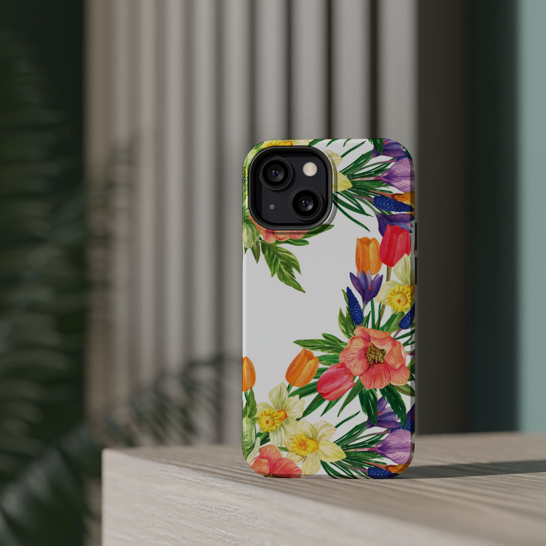 Spring Flowers Magsafe Cute Phone Case for Iphone Gift for Her, iPhone 16 Case iPhone 15 Pro Max Case, Iphone 14, Iphone 14 Pro Max, 13, 12 - Studio40ParkLane