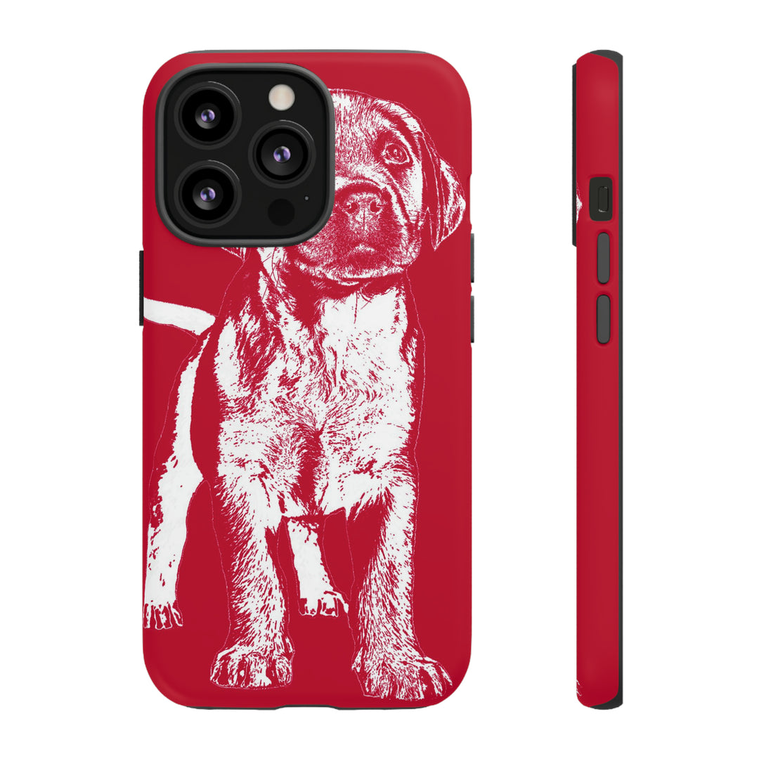 Cute IPhone Case | iPhone 15 Case | iPhone 15 Pro Max Case, Iphone 14 Case, Iphone 14 Pro Max Case IPhone Case for Dog Lovers, Puppy Dog Red - Studio40ParkLane