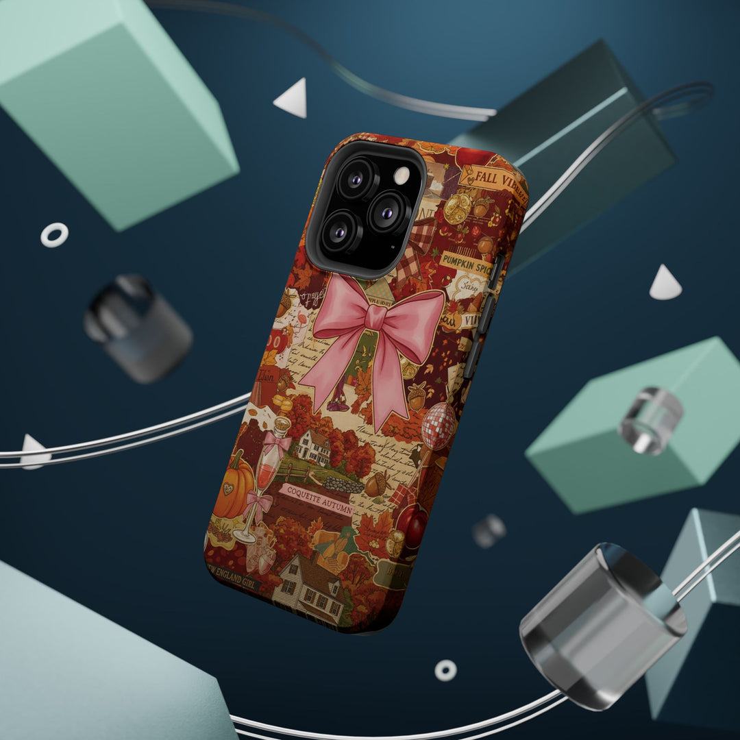 New England Fall Coquette Collage Tough Magsafe Cute Phone Cases for Iphone | iPhone 15 Pro Max Case, Iphone 14, Iphone 14 13 12 11 10 9 8 7 - Studio40ParkLane