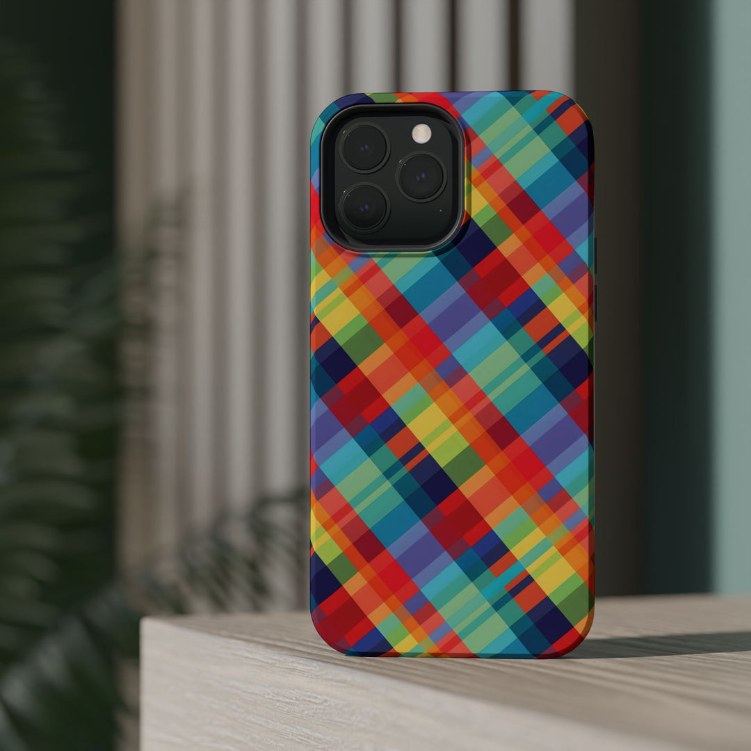 Checkered Plaid Magsafe Gift for Her Cute Phone Case for Iphone, | iPhone 16 | iPhone 15 Pro Max, Iphone 14 Pro Max, 13 12 11 10 9 8 7 - Studio40ParkLane