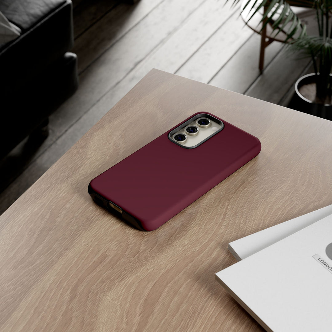 Premium Tough Burgundy Maroon Red Gift for Her Cute Phone Cases for Samsung S25 S24, S23, S22, S21, Iphone, 16, 15, 14, 13 Pro Max Ultra - Studio40ParkLane