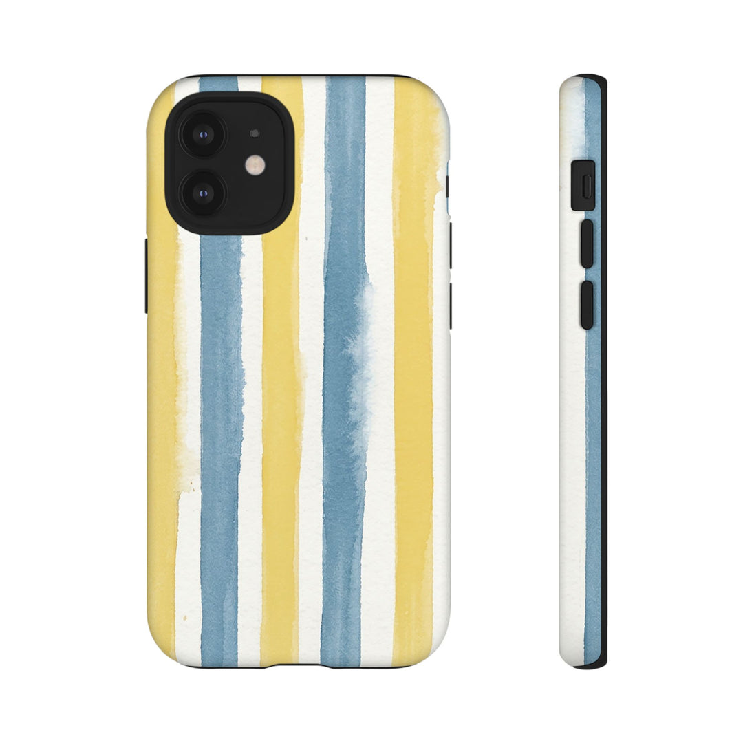 Tough Cute Yellow Stripes Phone Case, for IPhone 17 Pro Max | Iphone 17 Air, Iphone 16, IPhone 15, 14 13 12, Samsung Galaxy S26, S25, S24, S23 - Studio40ParkLane
