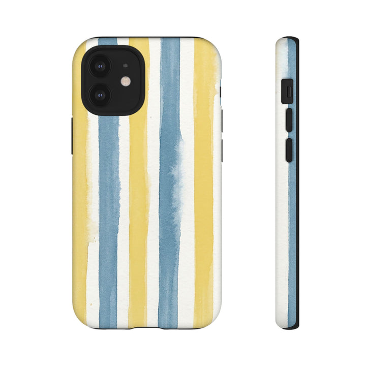 Tough Cute Yellow Stripes Phone Case, for IPhone 17 Pro Max | Iphone 17 Air, Iphone 16, IPhone 15, 14 13 12, Samsung Galaxy S26, S25, S24, S23 - Studio40ParkLane
