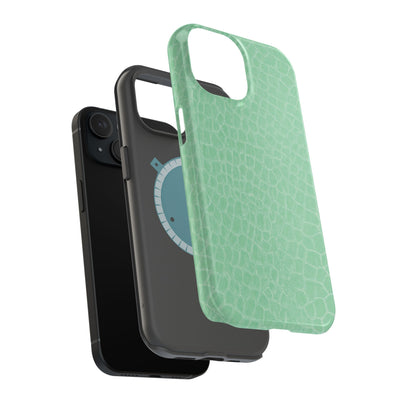 Non Leather Mint Color Pattern Magsafe Cute Phone Case for Iphone Gift for Her, | iPhone 15 Case | iPhone 15 Pro Max Case, Iphone 14, Iphone 14 Pro Max, Iphone 13, Iphone 16 - Studio40ParkLane