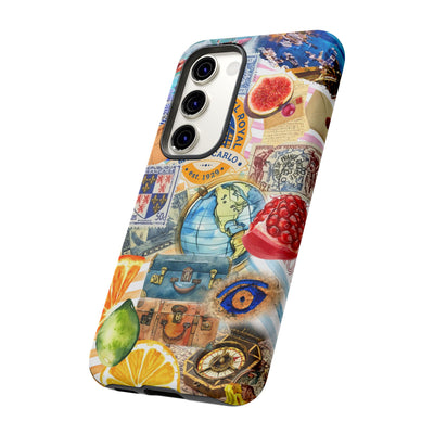 Cute European Summer Collage Phone Case, for IPhone 16 Case | Iphone 15, Iphone 14, IPhone 13 Case, 11 8 7, Samsung Galaxy S24, S23, S22, S21 Extra Protective