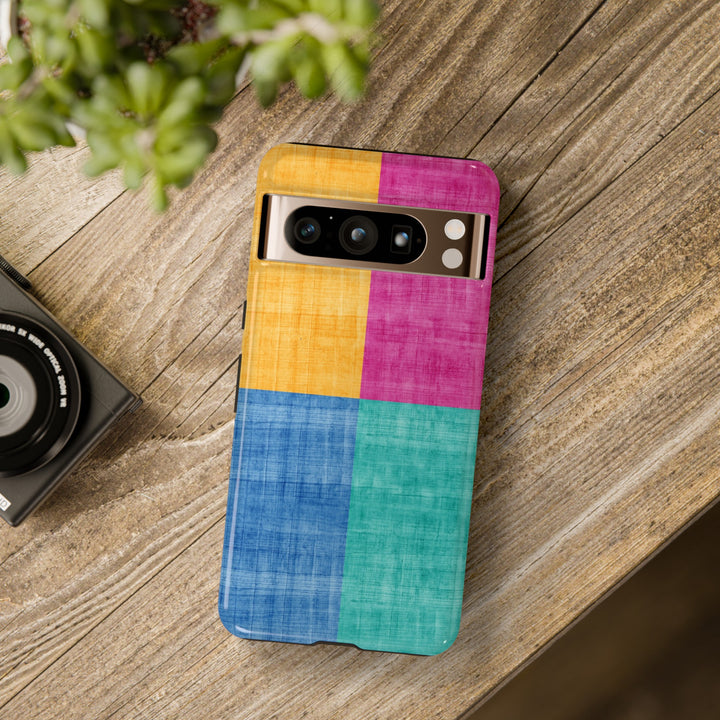 Impact Resistant, Colored Shapes, Cute Phone Cases for Samsung S24, S23, S22, S21, IPhone 15 pro Iphone 14 pro Iphone 13 IPhone 12 Iphone 11 - Studio40ParkLane