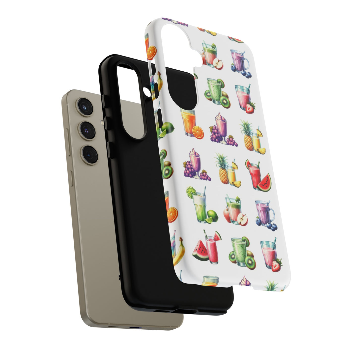 Cute Samsung Case | Cool Iphone Case | Tropical Summer Fruit Cocktail, Samsung S24, S23, S22, S21, IPhone 15 Case | Iphone 14 Case, Iphone 13 Case