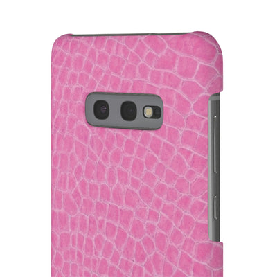 Snap Non Leather Pink Color Pattern Gift for Her Cute Phone Cases for Samsung Galaxy S24, S23, S22, S21, S20, Plus, Ultra, Iphone 16, 15, 14, Pro and Max - Studio40ParkLane