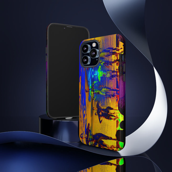 Cute IPhone Case | iPhone 15 Case | iPhone 15 Pro Max Case, Iphone 14 Case, Iphone 14 Pro Max Case IPhone Case for Art Lovers, Sunset Dance Blue Yellow - Studio40ParkLane