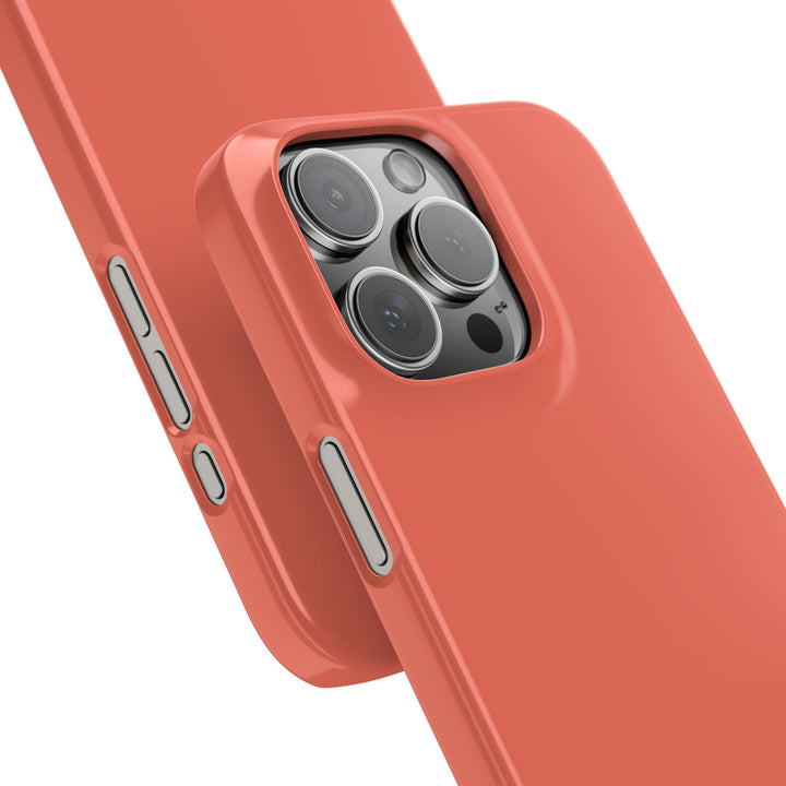 Slim Coral pink Gift for Her Aesthetic Cute Phone Case for Iphone 16 - | iPhone 15 Pro Max Case | iPhone 14 Case 13 12 11 10 9 8 7 - Studio40ParkLane