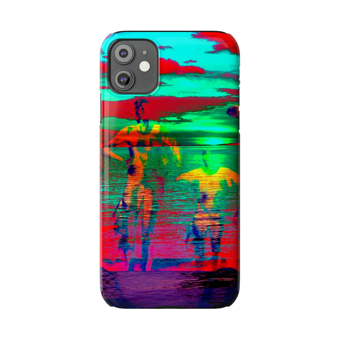 Slim Cute Phone Cases for Iphone - | iPhone 15 Case | iPhone 15 Pro Max Case, Iphone 14 Case, Iphone 14 Pro Max, Iphone 13, Sunset Mystery Dance - Studio40ParkLane