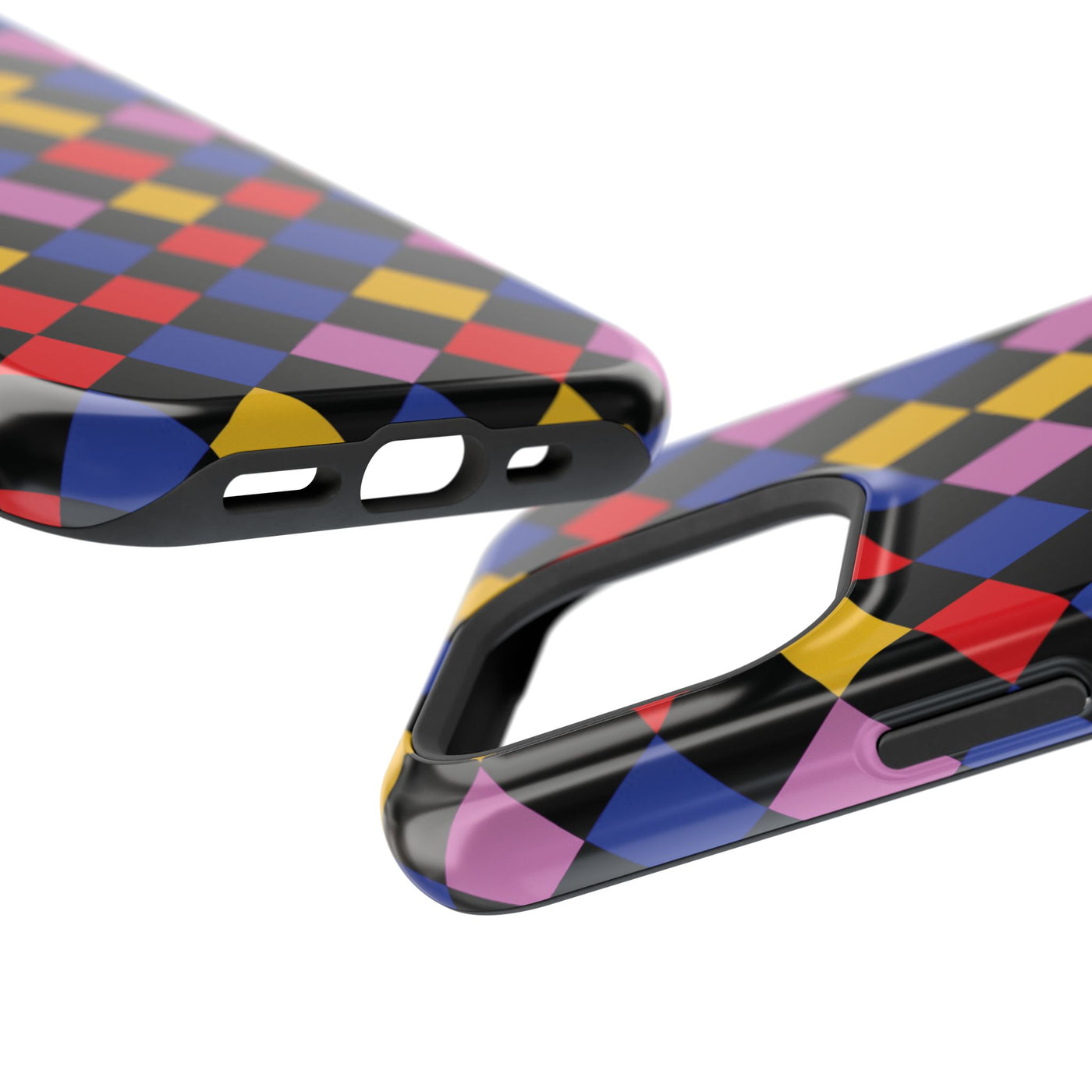 Aesthetic Colorful Checkerboard Tough Magsafe Phone Case - For iPhone 17 Pro Max iPhone 16 Pro iPhone 15 Iphone 14 Plus 13 Pro 12 11 Gift - Studio40ParkLane