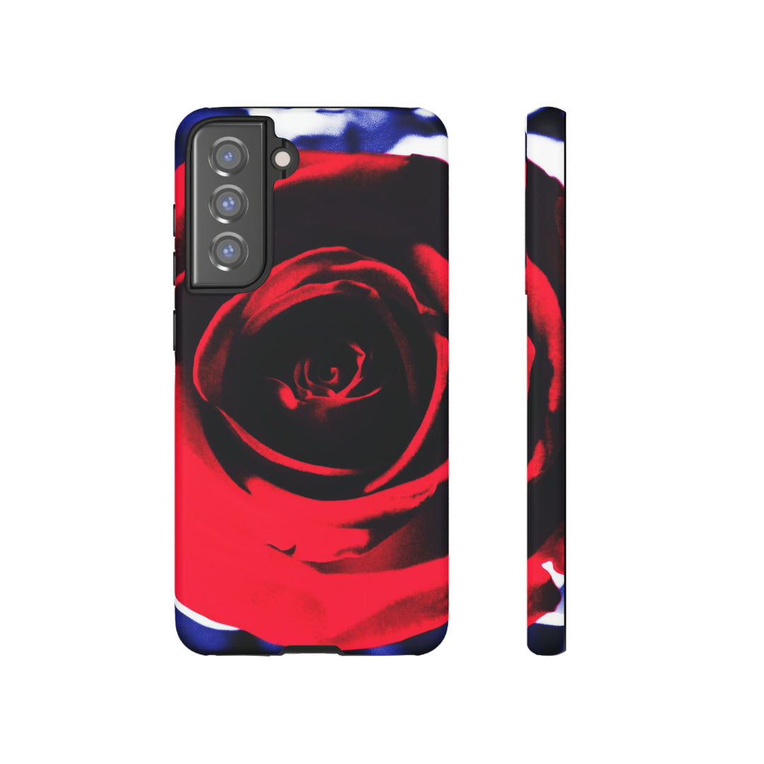 Cute Samsung Phone Case | Aesthetic Samsung Phone Case | Red Rose | Galaxy S23, S22, S21, S20 | Luxury Double Layer | Cool - Studio40ParkLane