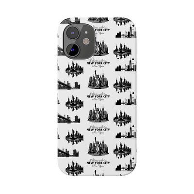 Slim New York Skyline Collage Coquette Gift for Her Cute Phone Cases for Iphone 16 Pro Max | iPhone 15 Case | iPhone 15 Pro Max Case, Iphone 14, Iphone 14 Pro Max, Iphone 13 12 11 8 7