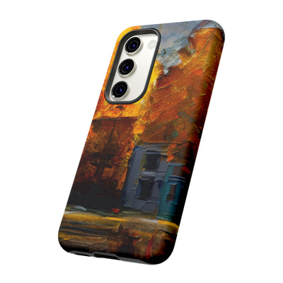 Impact Resistant, Fall Leaves Oil Painting, Cute Phone Cases for Samsung S24, S23, S22, S21, IPhone 15 pro Iphone 14 pro Iphone 13 IPhone 12 Iphone 11