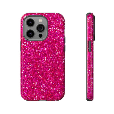 Pink Glitter Cute Phone Case, for IPhone 16 pro Max | Iphone 15, Iphone 14, IPhone 13 Case, 11 8 7, Samsung Galaxy S24, S23, S22, S21, 2 Layer Protection