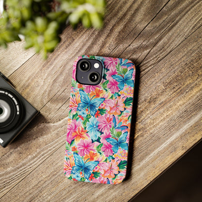 Slim Butterflies Flowers Gift for Her Cute Phone Cases for Iphone 16 Pro Max | iPhone 15 Case | iPhone 15 Pro Max Case, Iphone 14, 13, 12, 11, 10, 8, 7