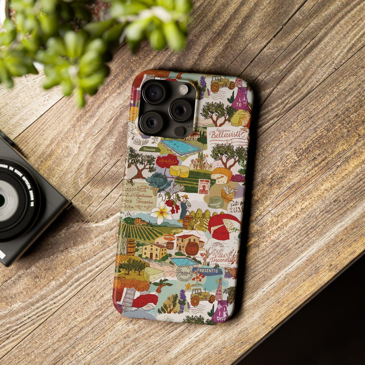 Slim Italy Tuscany Coquette Collage Cute Phone Case for Iphone 17 - | iPhone 16 Pro Max Case | iPhone 15 Case Iphone 14 13 12 11 10 9 8 7 - Studio40ParkLane