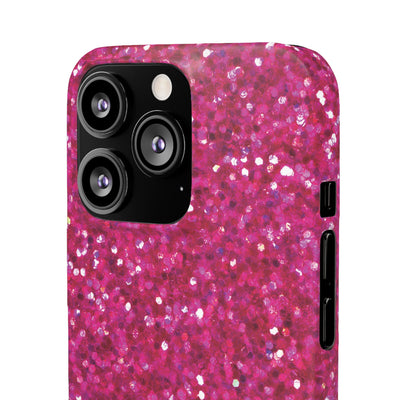 Snap Non-Glitter Muted Pink Play on "Faux" Glitter Effect Cute Phone Cases for Samsung and Iphone, 16, 15, 14, S24, S23, S22, S21, S20, Plus and Ultra