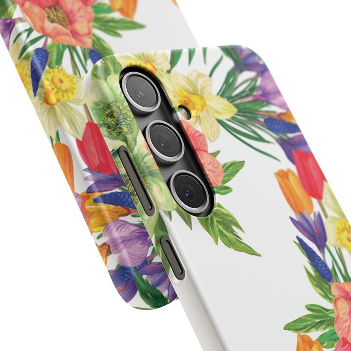 Sleek Snap Spring Summer Flowers Cute Phone Case for iPhone 16 15 14 13 12 11 X Xs Max Xr Pro Plus Samsung Galaxy S24 S23 S22 S21 S20 Ultra