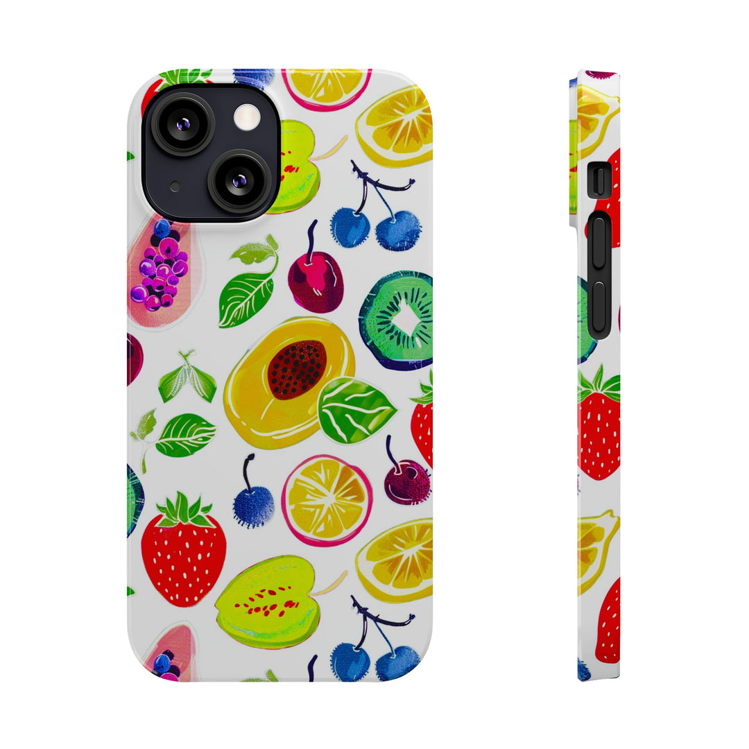 Slim Cute Phone Cases for Iphone | iPhone 15 Case | iPhone 15 Pro Max Case, Iphone 14, Iphone 14 Pro Max, Iphone 13, Summer Fruit Mix - Studio40ParkLane