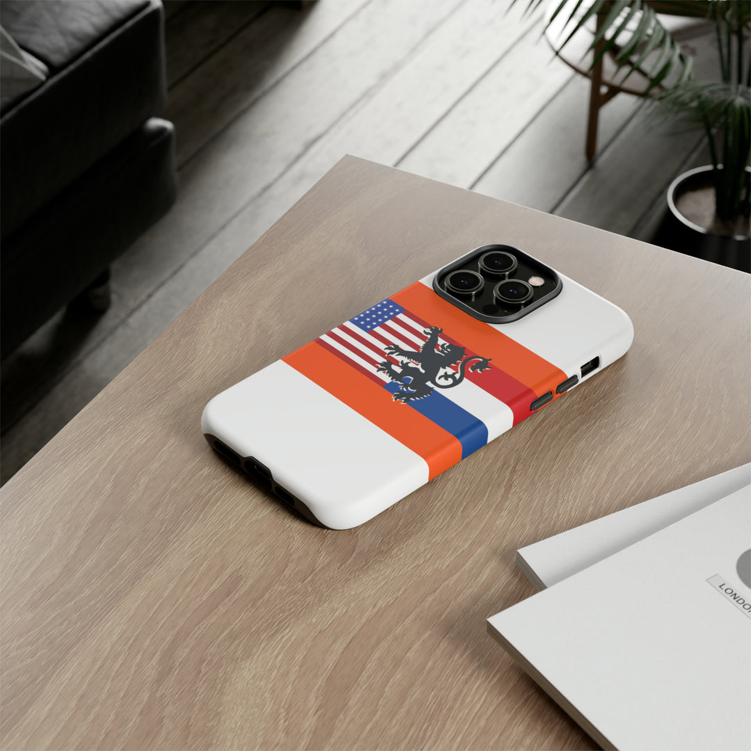 Cute IPhone Case | iPhone 15 Case | iPhone 15 Pro Max Case, Iphone 14 Case, Iphone 14 Pro Max Case IPhone Case for Art Lovers, Dutch US Flag - Studio40ParkLane