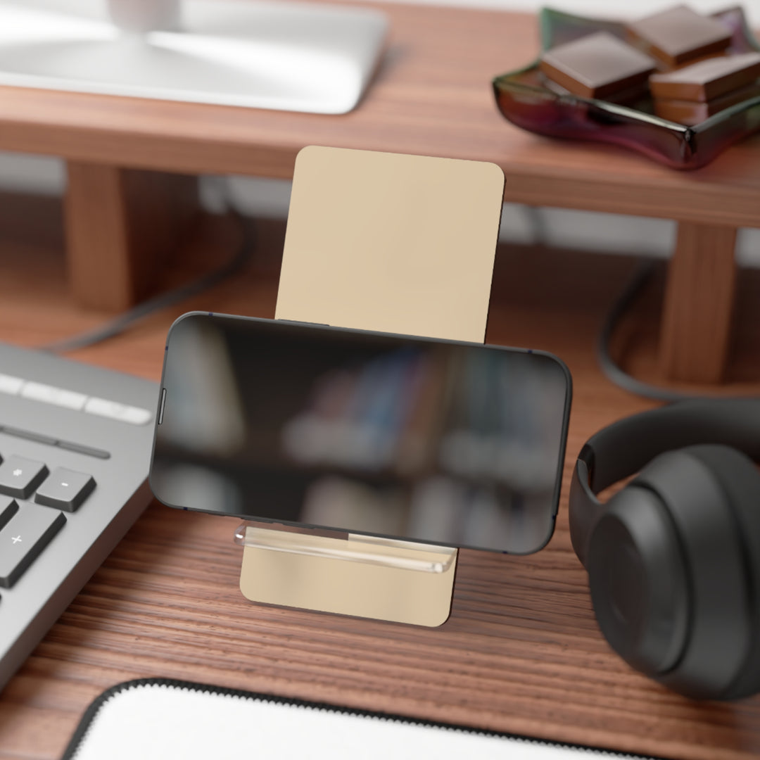 Phone Stand, Soothing Light Beige Design for Iphones 16, Iphone 15, 14, 13, 12 Samsung Galaxy S24, S23, S22, S21 and Google Pixel 8 - Studio40ParkLane