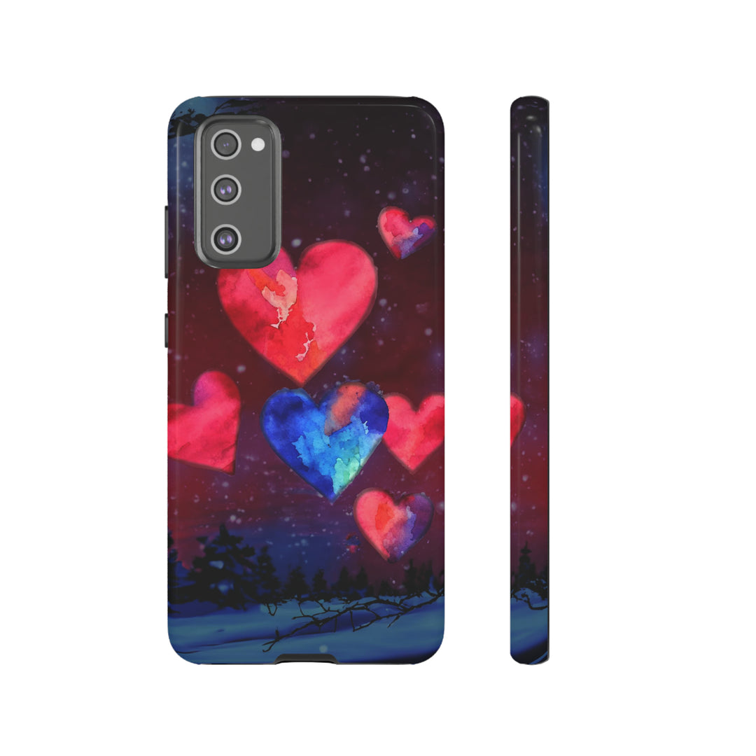 Cute Samsung Phone Case | Aesthetic Samsung Phone Case | Galaxy S23, S22, S21, S20 | Luxury case, Rising Hearts Night Phone Case - Studio40ParkLane