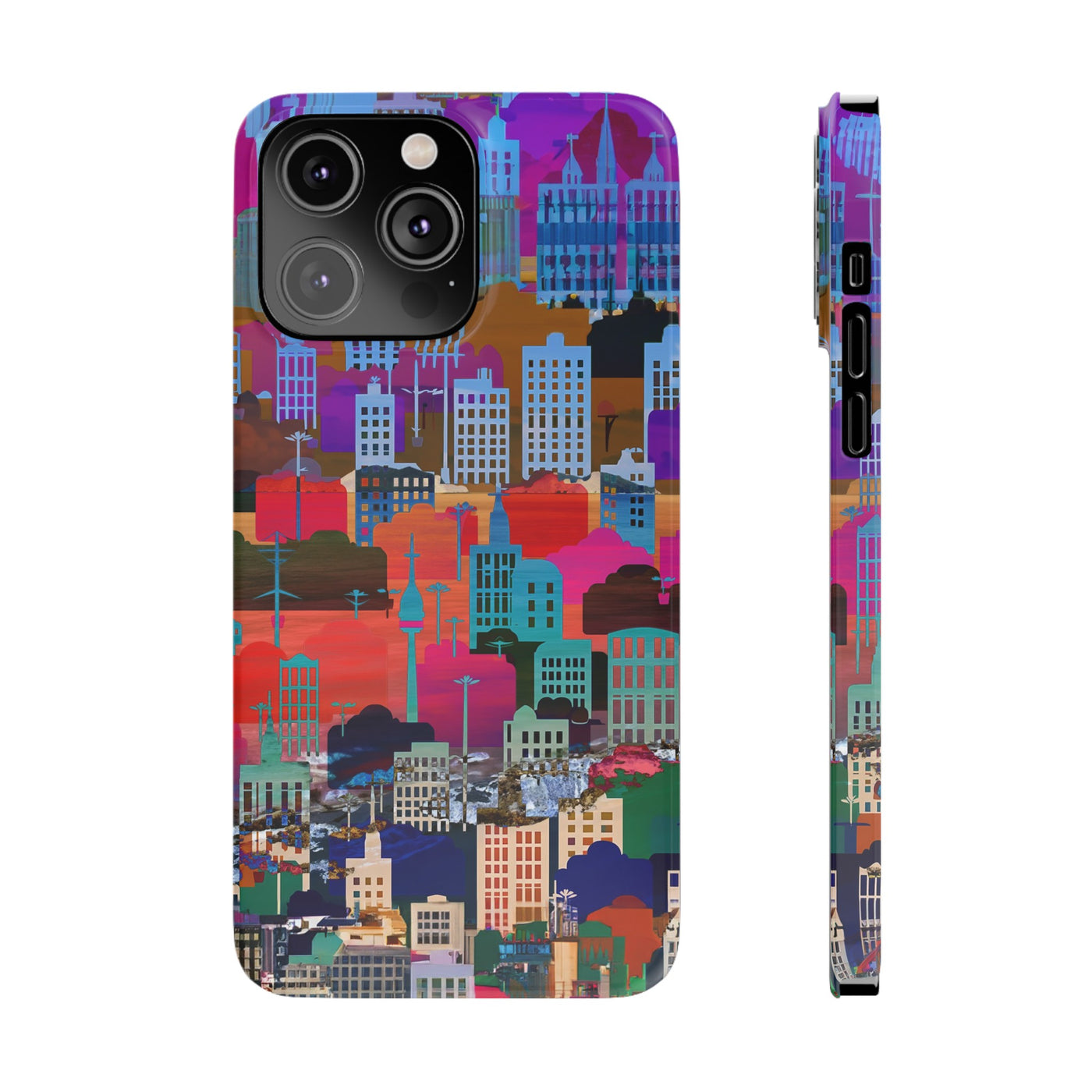 Slim Cute iPhone Cases - | iPhone 15 Case | iPhone 15 Pro Max Case, Iphone 14 Case, Iphone 14 Pro Max, Iphone 13, Summer Big City