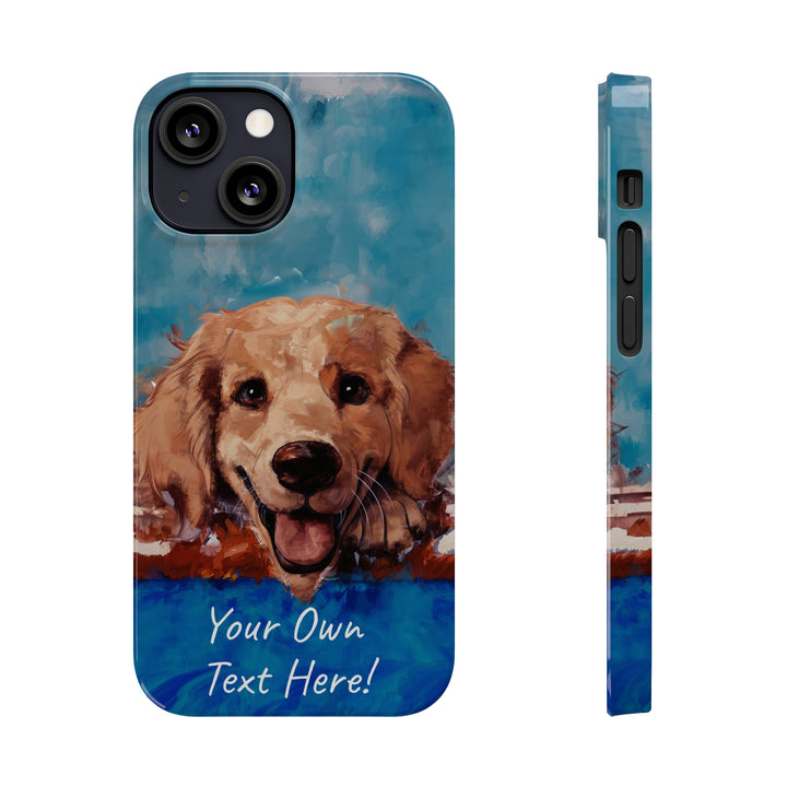 Slim Personalized Cute iPhone Cases - | iPhone 15 Case | iPhone 15 Pro Max Case, Iphone 14 Case, Iphone 14 Pro Max, Iphone 13, Golden Retriever Dog - Studio40ParkLane