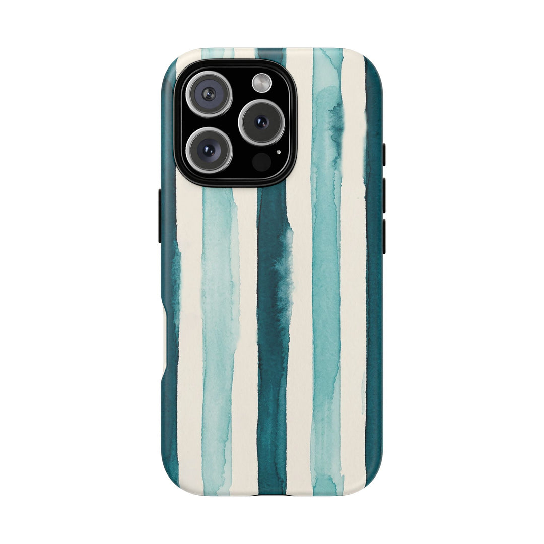 Tough Cute Green Stripes Phone Case, for IPhone 17 Pro Max | Iphone 17 Air, Iphone 16, IPhone 15, 14 13 12, Samsung Galaxy S26, S25, S24, S23