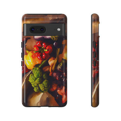 Impact Resistant, Fall Farm Vegetables, Cute Phone Cases for Samsung S24, S23, S22, S21, IPhone 15 pro Iphone 14 pro Iphone 13 IPhone 12 Iphone 11