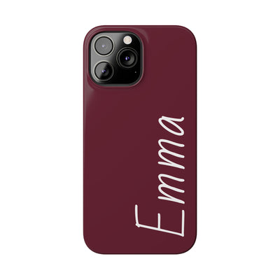 Personalized Initial Name Custom Slim Phone Cases for Iphone 16 Pro Max | iPhone 15 Case | iPhone 15 Pro Max Case, Iphone 14, 13, 12, 11, 10, 8, 7 - Studio40ParkLane