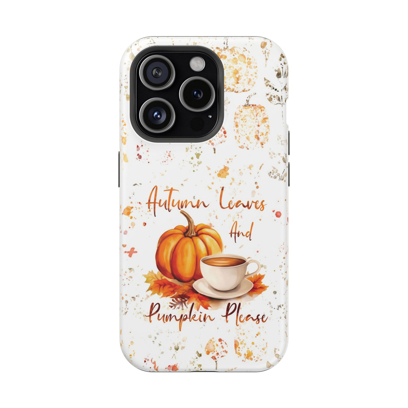Fall Leaves Pumpkins Tough Magsafe Cute Phone Cases for Iphone | iPhone 15 Case | iPhone 15 Pro Max Case, Iphone 14, Iphone 14 13 12 11 10 9 8 7 - Studio40ParkLane
