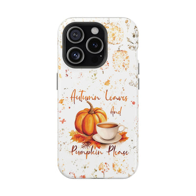 Fall Leaves Pumpkins Tough Magsafe Cute Phone Cases for Iphone | iPhone 15 Case | iPhone 15 Pro Max Case, Iphone 14, Iphone 14 13 12 11 10 9 8 7 - Studio40ParkLane