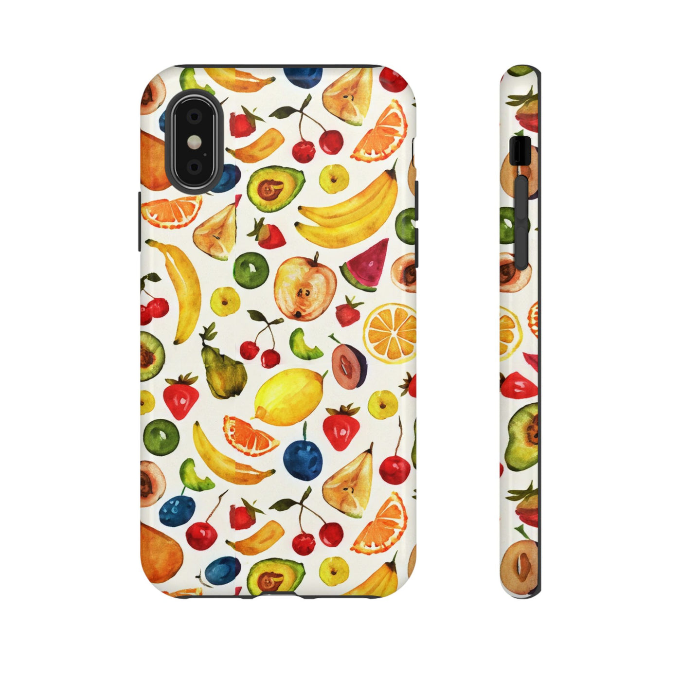 Impact Resistant, Mixed Fruits, Cute Phone Cases for Samsung S24, S23, S22, S21, IPhone 15 pro Iphone 14 pro Iphone 13 IPhone 12 Iphone 11