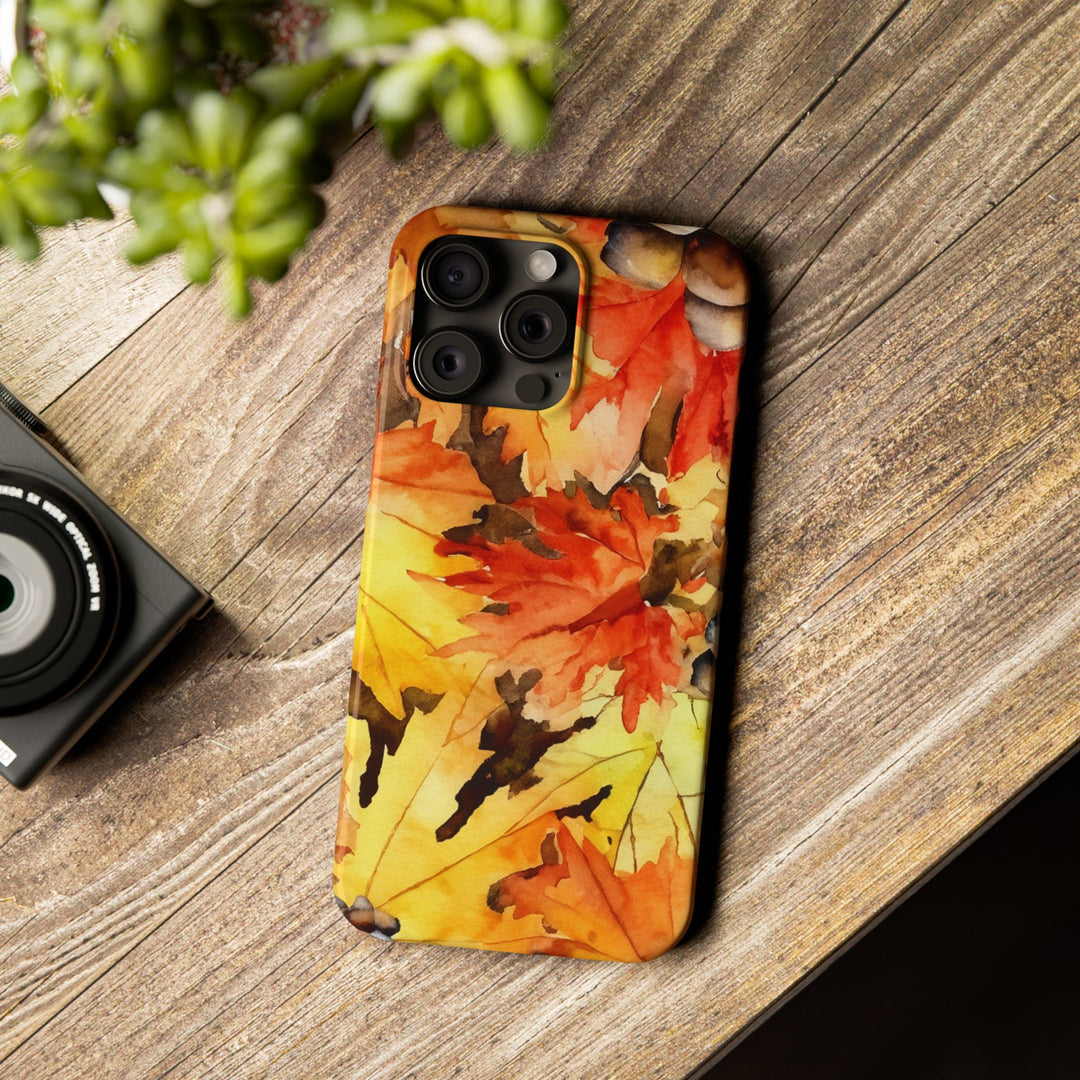 Slim Fall Leaves Slim Cute Phone Cases for Iphone | iPhone 15 Case | iPhone 15 Pro Max Case, Iphone 14, Iphone 14 Pro Max, Iphone 13 - Studio40ParkLane