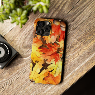 Slim Fall Leaves Slim Cute Phone Cases for Iphone  | iPhone 15 Case | iPhone 15 Pro Max Case, Iphone 14, Iphone 14 Pro Max, Iphone 13