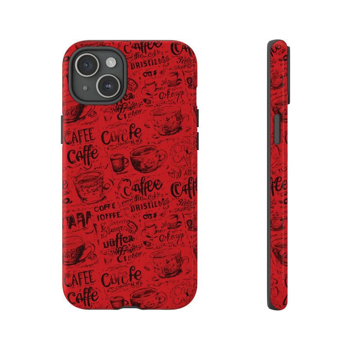 Cute IPhone Case | Red Black Coffee, iPhone 15 Case | iPhone 15 Pro Case, Iphone 14 Case, Iphone 14 Pro Max Case, Protective Iphone Case - Studio40ParkLane