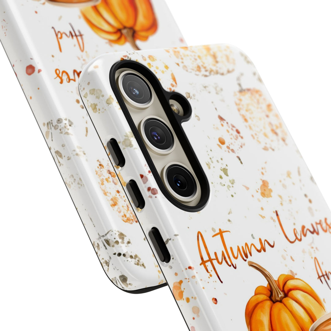 Impact Resistant, Fall Leaves Pumpkin Pie, Cute Phone Cases for Samsung S24, S23, S22, S21, IPhone 15 pro Iphone 14 pro Iphone 13 IPhone 12 Iphone 11 - Studio40ParkLane