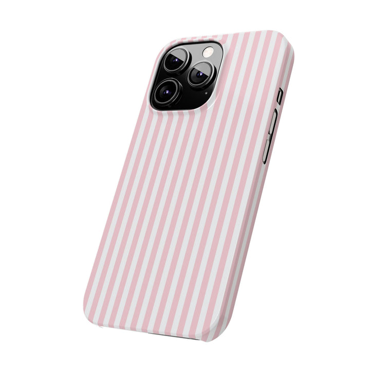 Slim Sweet Pink Striped Cute Phone Case for Iphone 16 - | iPhone 15 Pro Max Case | iPhone 14 Case Iphone 13 12 11 10 9 8 7 X XS Gift for Her
