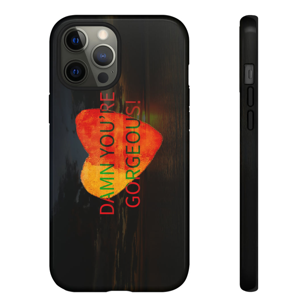 Cute IPhone Case | iPhone 15 Case | iPhone 15 Pro Max Case, Iphone 14 Case, Iphone 14 Pro Max Case IPhone Case for Art Lovers, Heart Sunset - Studio40ParkLane